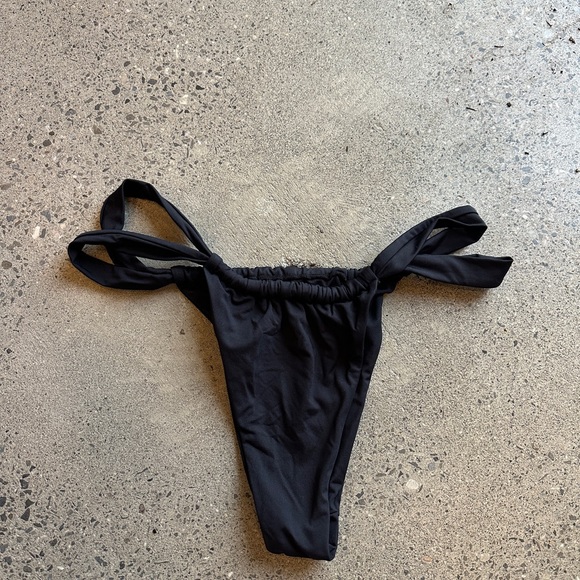 Monday Swimwear Malta Black Bikini Bottom - Picture 2 of 4